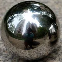 Шар из нержавеющей стали (198286) поставка - сфера арт-объект ø 1000 мм. пустотелая  в Липках