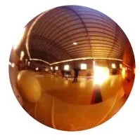 Полый шар из листовой меди (198299) поставка - сфера арт-объект ø 1000 мм. пустотелая  в Липках