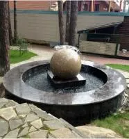 Сфера гранит фонтан 3D шар (518901) ∅ 750 мм. Липки 