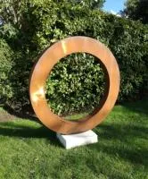 Кортеновская сталь кольцо садовая скульптура (518270) сертификат арт-объект  в Липках