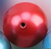 Ёлочный шар красный (518840) ∅ 500 мм. Липки