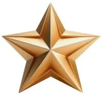 Звезда из латуни элемент декора на памятник в Липках (518509)