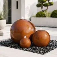 Шары 3 шт. фонтан Corten от (518907) ∅ 0,35 до 1 м. Липки 