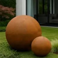 Кортен 2 шара - композиция (518935) ∅ 0,75 и 1,5 м. Липки 