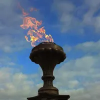 Газовая горелка апс (газ-контроль) (1629) сертификат - автомат вечный огонь ø 154 мм. ветроустойчивая  в Липках