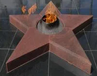 Звезда вечного огня из красного гранита в Липках (518541)