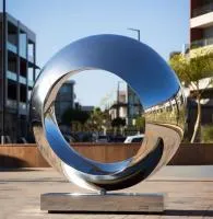 Кольцо нержавеющая сталь скульптура (518260) производство арт-объект  в Липках