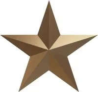 Звезда на памятник ветерану ВОВ из бронзы в Липках (518494)