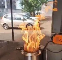 Горелка газовая ГВД 379 10 89 00 ПС (518307) монтаж вечный огонь ø 154 мм. ветроустойчивая  в Липках